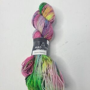 Madelinetosh Tosh Merino Nylon Fingering Weight Yarn Electric Rainbow